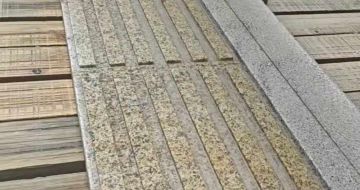 贵州黄金麻盲道石 盲条