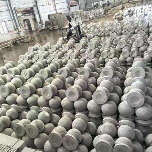 贵州芝麻白圆球 石球 挡车球