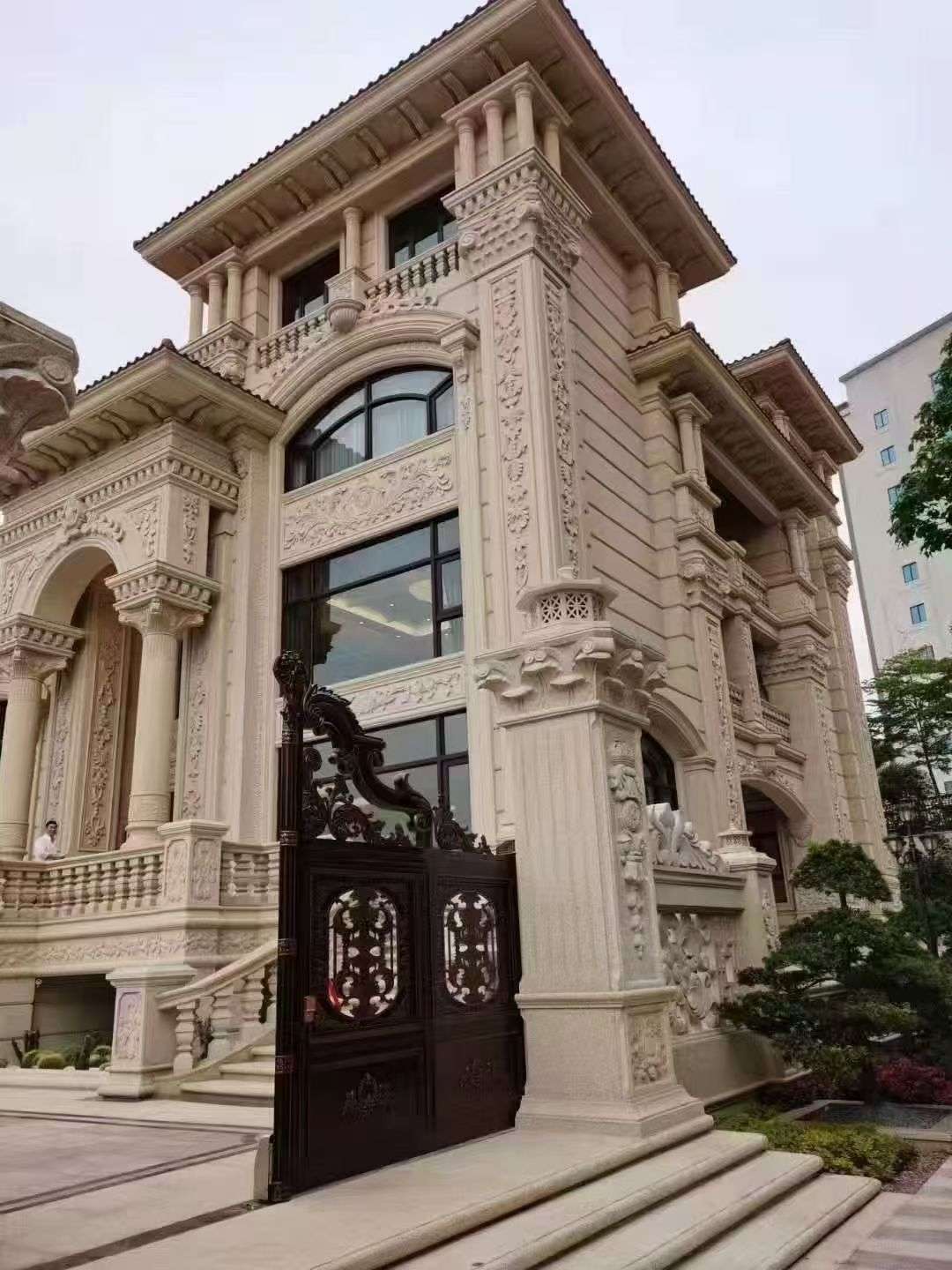 贵州黄金麻别墅外墙异形定制